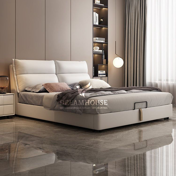 Giường bọc nệm đầu giường tựa êm S358